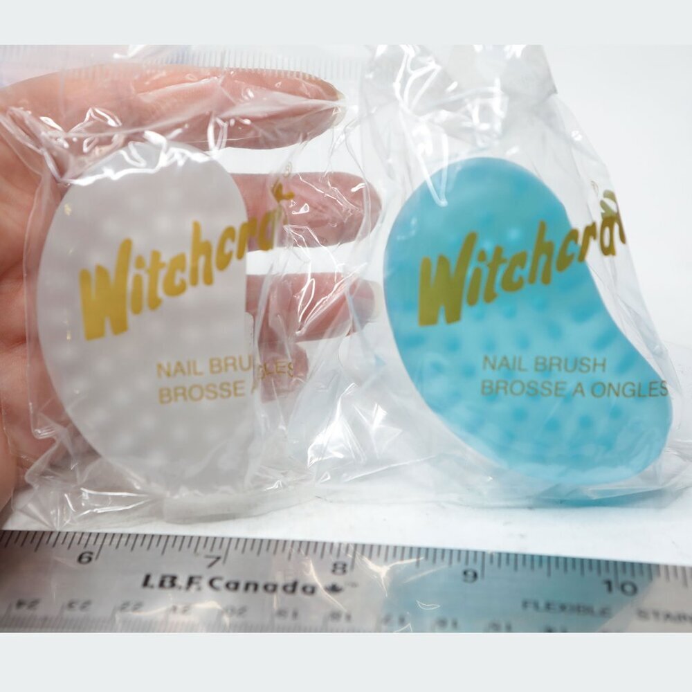 Witchcraft Contoured Nail Brushes Nylon Manicure Pedicure Spa Self Care Frosted